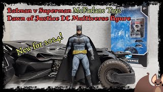 McFarlane Toys Batman v Superman Dawn of Justice 2024 new 7quot figure review Jazzinc Batmobile 112 [upl. by Arakahs890]