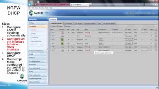SANGFOR NGFW DHCP Server Configuration [upl. by Crawley]
