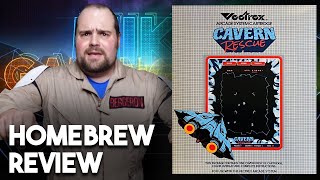 Cavern Rescue for Vectrex  MGG Homebrew Game Review [upl. by Apollus]