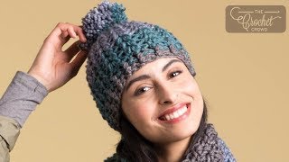 Easy Crochet Artsy Puff Pom Pom Hat [upl. by Ettesoj955]