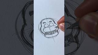 Drawing ASMR🎧 Freddy FNAF shorts [upl. by Ardnat]