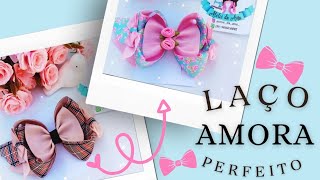 Aprenda fazer um🎀 laço Amora perfeito✨ passo a passo simples com dicas🎀💕 [upl. by Herminia85]