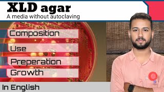 Nonautoclavable media  XLD agar  selective media  Xylose Lysine deoxycholate agar in English [upl. by Stubstad]