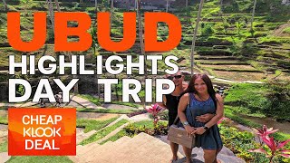 KLOOK  Ubud Highlights Day Trip 749 PP  BALI [upl. by Godard]