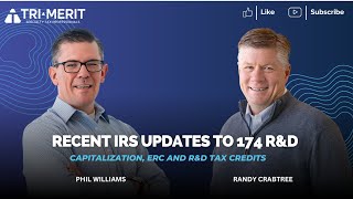 Recent IRS Updates Regarding the 174 RampD Expense Capitalization and the RampD and ERC Tax Credits [upl. by Siramad197]