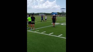 Linebacker Drills  IMG Academy [upl. by Asiram]