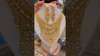 21k goldjewellery necklace wedding fyp goldaccessories youtubeshorts goldindubai arabicgold [upl. by Gnoc]