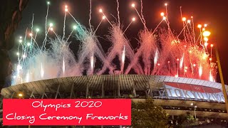 Tokyo Olympics Closing Ceremony Fireworks 2021 [upl. by Mart]