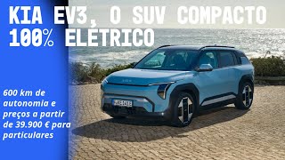 KIA EV3 o SUV compacto 100  elétrico em detalhe [upl. by Caddaric]