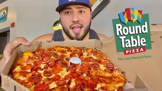 MUKBANG PIZZA • ROUND TABLE PIZZA [upl. by Pontius]