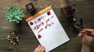 Herbin Fountain Pen Ink Terre de Feu [upl. by Anertak659]