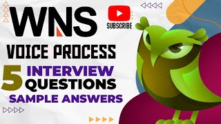 WNS Hiring team 5 interview Questions with Sample answer for voice process role [upl. by Nonnair617]