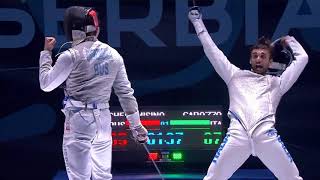 2018 P1 M F Individual Novi Sad SRB European Championships podium CHEREMISINOV RUS vs GAROZZO ITA [upl. by Everick1]