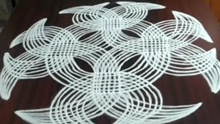 Simple rangoli  easy designs  geethala muggulu  kolam  144 [upl. by Caines906]