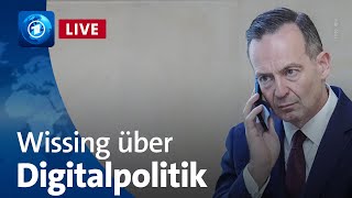 Live Minister Wissing beantwortet Fragen zur Digitalpolitik in Deutschland [upl. by Summer]