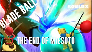 Blade Ball Thunder Dash Miesoto knock out [upl. by Enoitna]