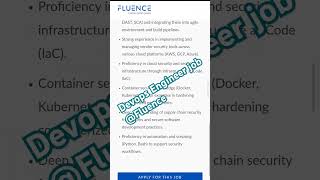 Devops Engineer job opportunity at fluence devopsjobs dailyjobupdates devopsengineer [upl. by Carleen719]