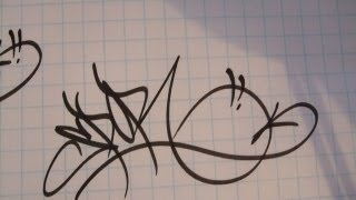 How to tag graffiti handstyle [upl. by Zetrok]