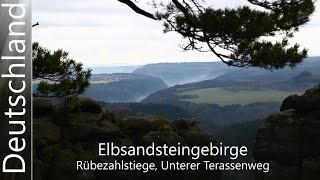 ElbsandsteingebirgeRübezahlstiegeUnterer TerrassenwegEp47 [upl. by Tella]