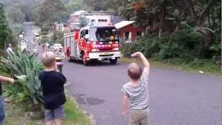 Santa Claus on the Scarborough Fire Truck [upl. by Atikkin]