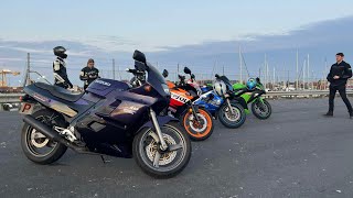 Bike night  Ride on my 89 Honda CBR250R [upl. by Pardoes67]