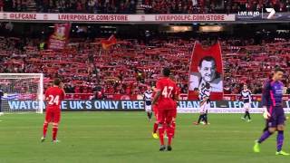 Liverpool FC amp 95000 Australian fans sing quotYoull Never Walk Alonequot FULL Dolby MCG July 242013 [upl. by Ovida]