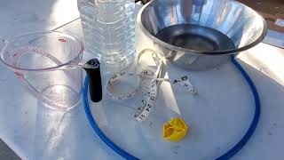 Measuring lung capacity with a homemade spirometer [upl. by Patin]