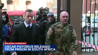 Oscar Pistorius freed after nearly 9 years in prison for murder [upl. by Eanej]