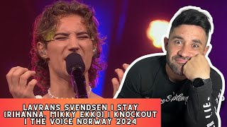 First time seeing Lavrans Svendsen  Stay Rihanna Mikky Ekko  Knockout  The Voice Norway 2024 [upl. by Smukler]