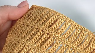 Steps To Crochet The Tall Stitches3 Variations in Video TutorialSimple and Unique STITCH PATTERN [upl. by Aaronson47]