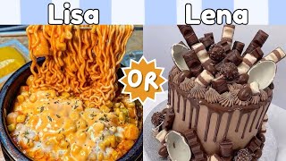 LISA OR LENA  Food Edition Random lisa lena food lisaorlenafood trendingvideo [upl. by Assilim]