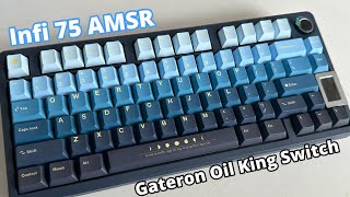 Oil king switch asmr  Oil King Review  Infiverse 75  Keyboard soundtest  Typing only [upl. by Assenad8]