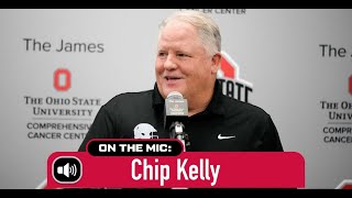 Ohio States Chip Kelly on early running back offensive line impressions [upl. by Wirth]