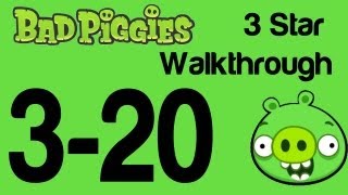 Bad Piggies  Level 320 3 Star Walkthrough When Pigs Fly  WikiGameGuides [upl. by Irdua]