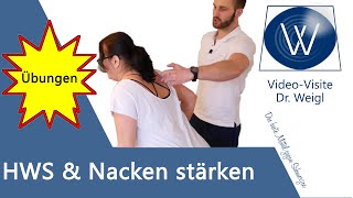 Nackenmuskulatur🏋HWS kräftigen amp trainieren ✅ Übungen bei Nackenschmerzen amp Nackenverspannungen [upl. by Suilienroc685]