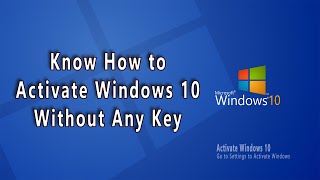 How to Activate Windows 10 Without Any License Key  Windows 10 Activator  PC Trick [upl. by Huberto]