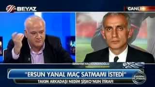 Hacıosmanoğlu  Ahmet Çakar tartışması  Beyaz Futbol 10 Kasım 2014 [upl. by Sonnie]