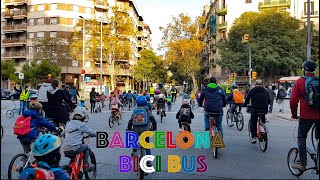 Kid Wheel Power Barcelona Bici Bus is Magic [upl. by Nolrac]