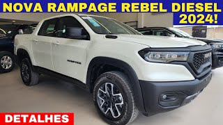 Ram Rampage Rebel Turbo Diesel 2024 versão com pegada Offroad  Muito luxo e tecnologia R244790 [upl. by Ahsiner373]