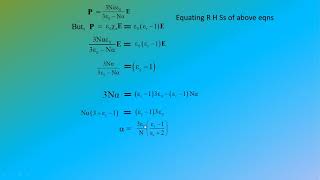 Clausius Mossotti equation [upl. by Filia]