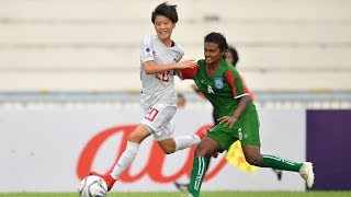 AFCU16W  M05 Bangladesh 0  9 Japan Highlights [upl. by Merrel981]