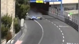 F1 2004  Monaco Grand Prix  crash Fernando Alonso [upl. by Mcevoy]