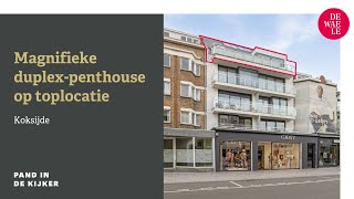 Duplexpenthouse te koop op toplocatie in Koksijde [upl. by Abekam]