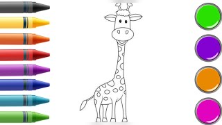 How to draw a giraffe 🦒step by step  Giraffe drawing easy [upl. by Tani]