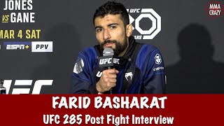 Farid Basharat talks bad blood with Da’Mon Blackshear coach Jake Shields  UFC 285 [upl. by Afatsuom99]