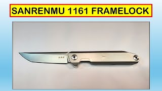 REVIEW OF THE SANRENMU 1161 FRAMELOCK KNIFE [upl. by Margret]