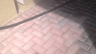 Sandblasting pavers for a new look [upl. by Nova381]