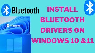 How to download And Install Bluetooth Drivers on Windows 10 amp11 [upl. by Eniac]