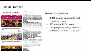 UICrit Enhancing Automated Design Evaluation with a UI Critique Dataset [upl. by Sajovich43]