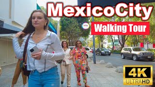 Mexico City 🇲🇽 4K Walking Tour  February 2023 [upl. by Dez]